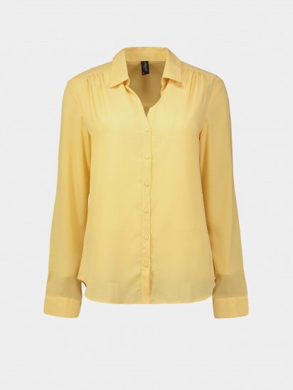 Рубашка Piazza Italia модель 02384_yellow — фото - INTERTOP