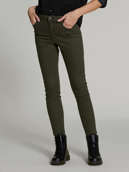 Скинни джинсы Piazza Italia модель 43932_military green — фото - INTERTOP