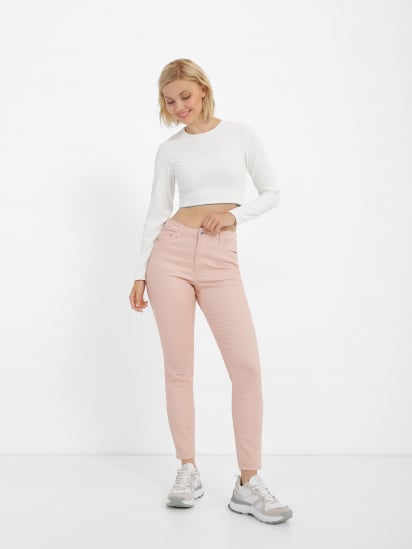 Скинни джинсы Piazza Italia модель 06215_pale pink — фото - INTERTOP