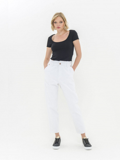 Зауженные джинсы Piazza Italia модель 06767_white — фото 4 - INTERTOP