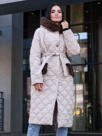Бежевый - Пальто с утеплителем Jadone Fashion