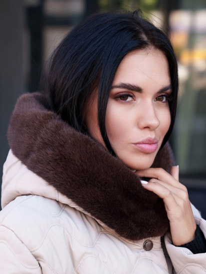 Пальто с утеплителем Jadone Fashion модель Palto_Ventar_begevij — фото 3 - INTERTOP