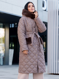Мокко - Пальто с утеплителем Jadone Fashion