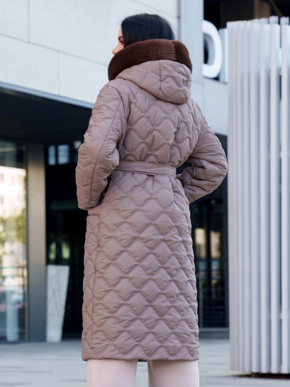 Пальто з утеплювачем Jadone Fashion модель Palto_Ventar_mokko — фото 3 - INTERTOP