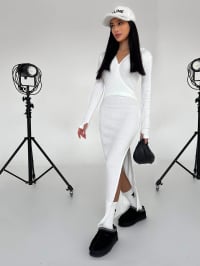 Белый - Платье макси Jadone Fashion