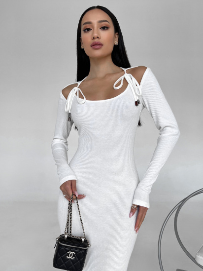 Сукня максі Jadone Fashion модель Platie_Keva_white — фото - INTERTOP