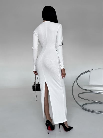 Сукня максі Jadone Fashion модель Platie_Keva_white — фото 3 - INTERTOP