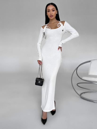 Сукня максі Jadone Fashion модель Platie_Keva_white — фото 6 - INTERTOP