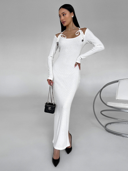 Сукня максі Jadone Fashion модель Platie_Keva_white — фото - INTERTOP