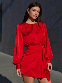 Красный - Платье мини Jadone Fashion
