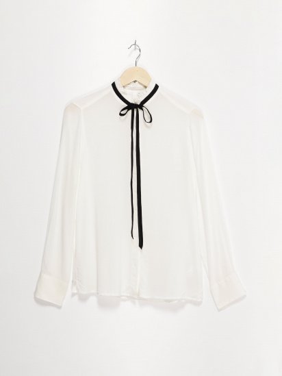 Блуза Q/S модель 41710118512_білий — фото - INTERTOP
