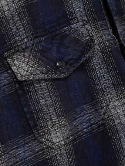 Рубашка Q/S модель 40708216001_т.синій комб. — фото - INTERTOP