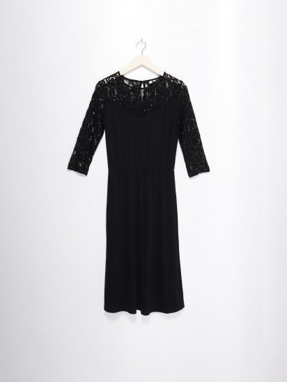 Платье мини Q/S модель 42811822543_чорний — фото - INTERTOP