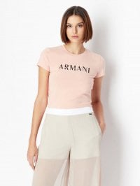 Розовый - Футболка Armani Exchange
