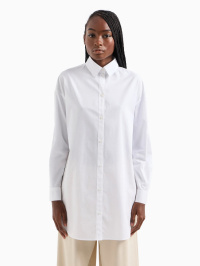 Белый - Рубашка Armani Exchange Milano Edition