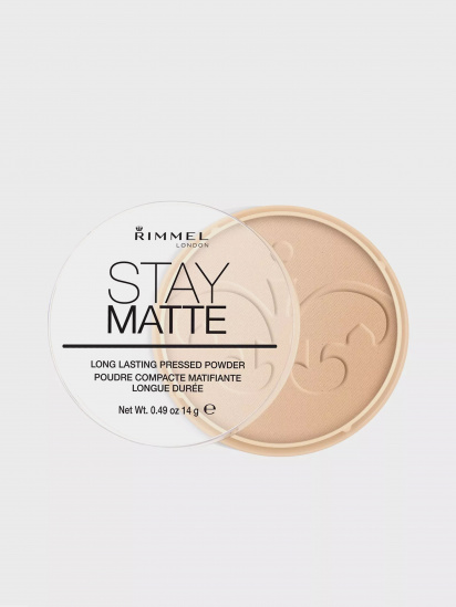 RIMMEL ­Пудра компактная Stay Matte Long Lasting Powder модель 3607345064536 — фото - INTERTOP