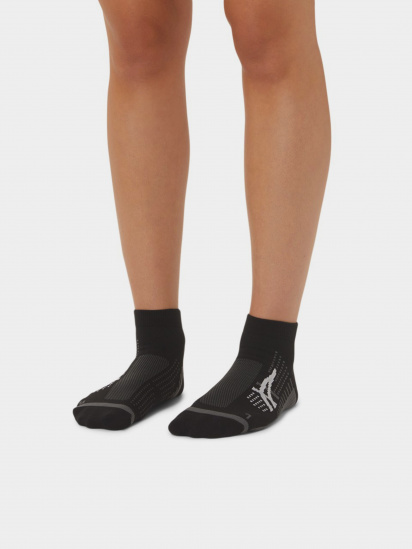 Шкарпетки Asics Icon Run Quarter модель 3013A867-001 Чорний, сірий — фото 4 - INTERTOP