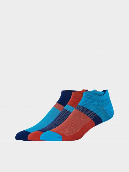 Шкарпетки Asics 3ppk Color Block Ankle модель 3033B560-400 Синій — фото - INTERTOP