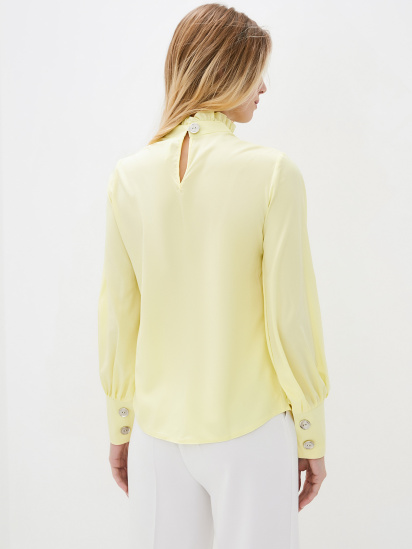 Блуза ISSA Plus модель SA-10_yellow — фото 4 - INTERTOP