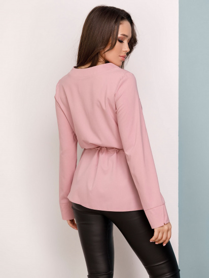 Блуза ISSA Plus модель SA-166_pink — фото 3 - INTERTOP