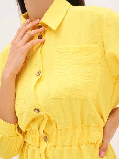 Платье макси ISSA Plus модель SA-169_yellow — фото 7 - INTERTOP