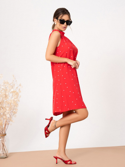 Сукня міні ISSA Plus модель SA-248_red — фото - INTERTOP