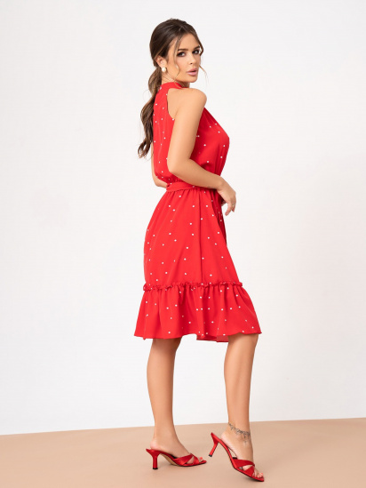 Сукня міні ISSA Plus модель SA-272A_red — фото - INTERTOP