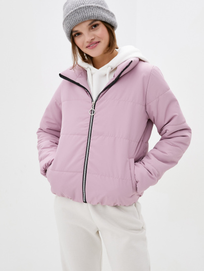Демисезонная куртка ISSA Plus модель SA-308_pink — фото - INTERTOP