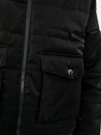Демісезонна куртка ISSA Plus модель SA-309_black — фото 4 - INTERTOP
