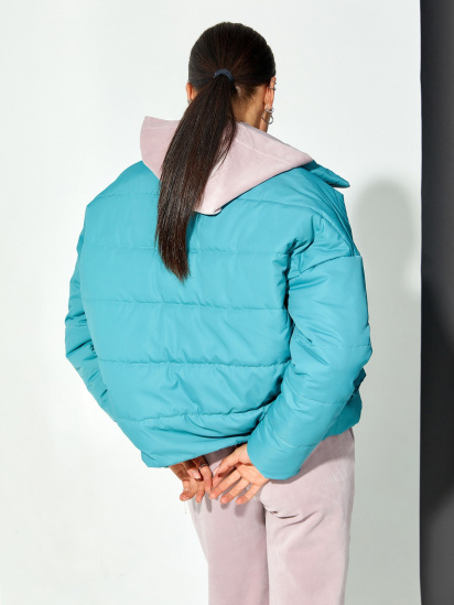 Демісезонна куртка ISSA Plus модель SA-309_green — фото 3 - INTERTOP