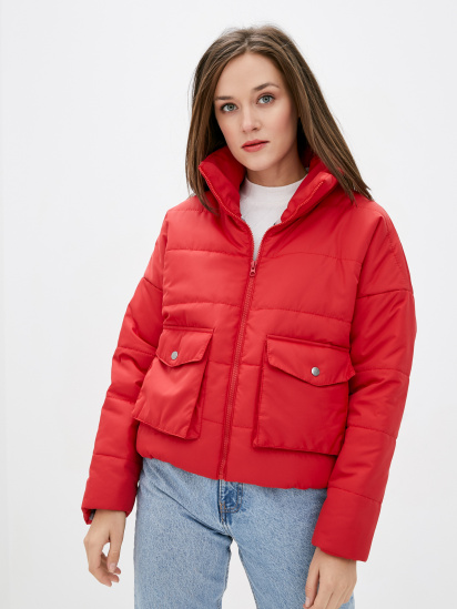 Демісезонна куртка ISSA Plus модель SA-309_red — фото - INTERTOP