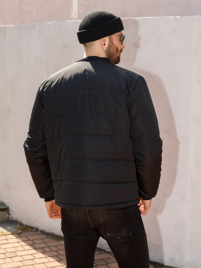 Демисезонная куртка ISSA Plus модель SA-314_black — фото 3 - INTERTOP