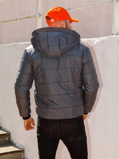 Демісезонна куртка ISSA Plus модель SA-315_grey — фото 3 - INTERTOP