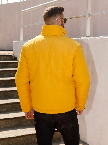 Демисезонная куртка ISSA Plus модель SA-316_mustard — фото 3 - INTERTOP
