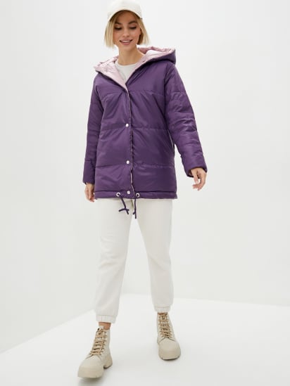 Зимняя куртка ISSA Plus модель SA-31_violetlilac — фото 3 - INTERTOP