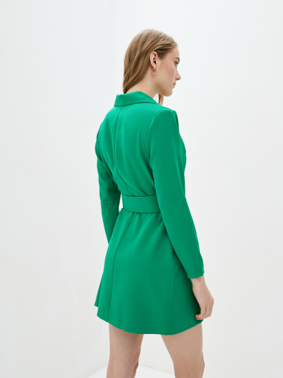 Платье мини ISSA Plus модель SA-347_green — фото 3 - INTERTOP