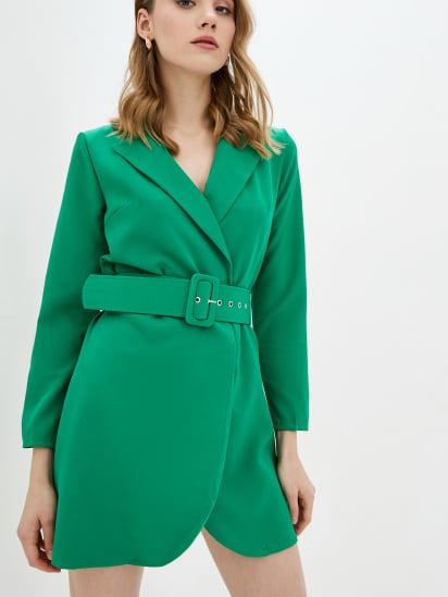 Сукня міні ISSA Plus модель SA-347_green — фото - INTERTOP