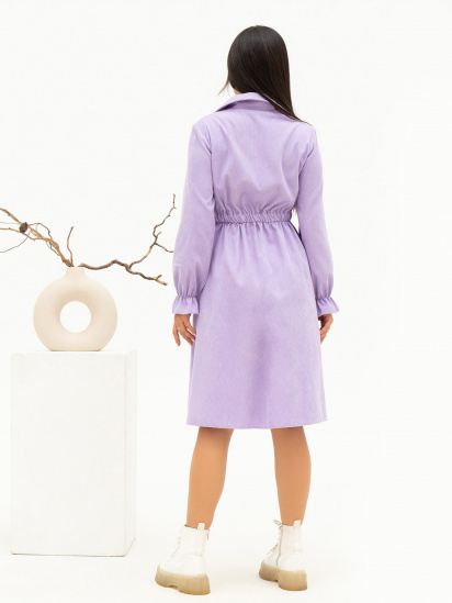 Платье миди ISSA Plus модель SA-349_lilac — фото 3 - INTERTOP