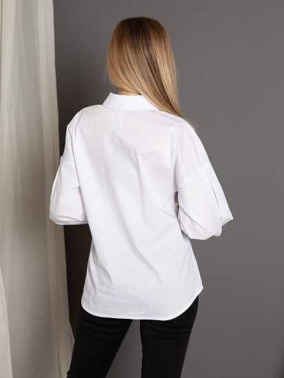 Рубашка ISSA Plus модель SA-353_white — фото 3 - INTERTOP
