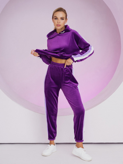 Спортивный костюм ISSA Plus модель SA-420_violet — фото - INTERTOP