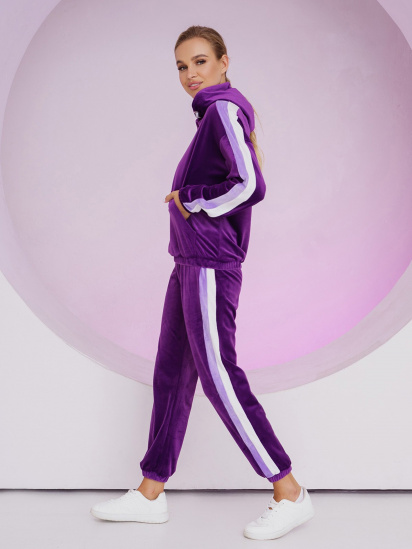 Спортивный костюм ISSA Plus модель SA-420_violet — фото 3 - INTERTOP