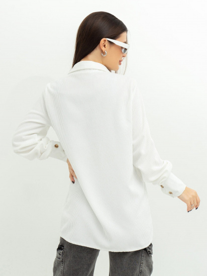 Рубашка ISSA Plus модель SA-433_white — фото 3 - INTERTOP