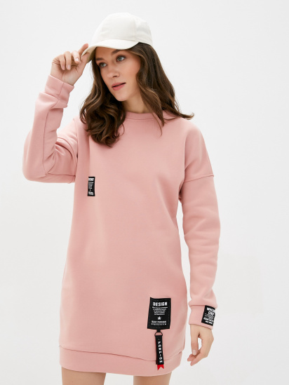 Платье мини ISSA Plus модель SA-50_pink — фото - INTERTOP