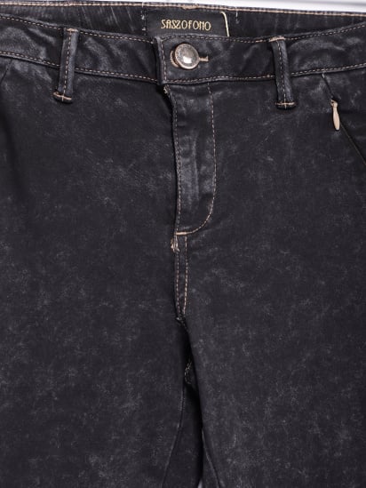 Завужені джинси Sassofono модель A182-SF-100011-3 ЧОРНИЙ — фото - INTERTOP