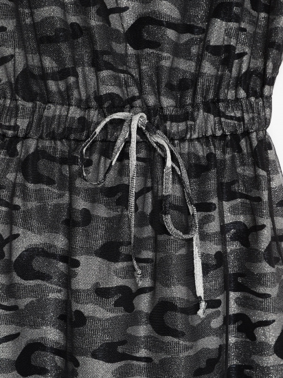 Платье мини Sassofono модель A201-SC-5228 СРІБНИЙ — фото 3 - INTERTOP