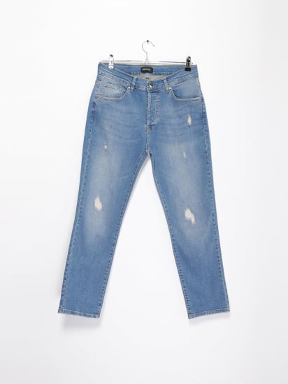 Прямые джинсы Sassofono модель A201-SF-684011 Блакитний — фото - INTERTOP