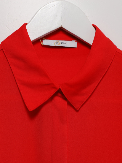 Рубашка Sassofono модель A202-SC-34485 Червоний — фото - INTERTOP