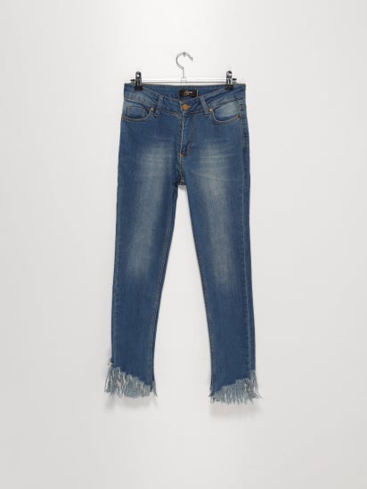 Зауженные джинсы Sassofono модель A192-SC-6142 Індиго — фото - INTERTOP