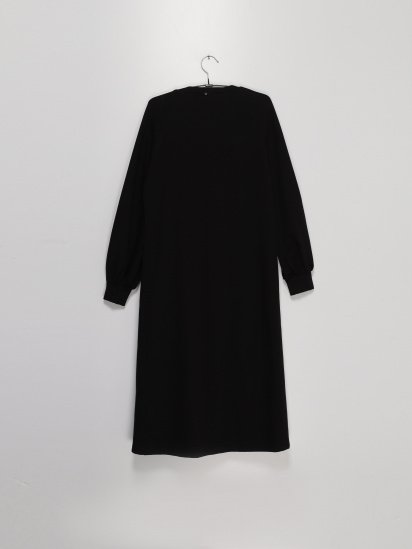 Платье миди Sassofono модель A202-SF-237173 Чорний-Зелений — фото 3 - INTERTOP