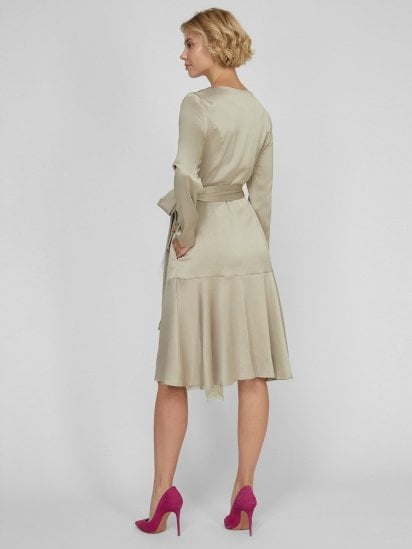 Сукня міді Sassofono модель A191-SF-149171-1, Норковий — фото - INTERTOP
